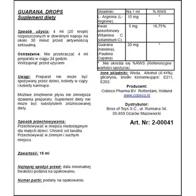 Supl.diety-Guarana Drops 30ml