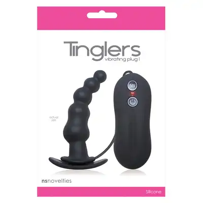 Plug/vibr-TINGLERS VIBRATING PLUG 1 BLACK