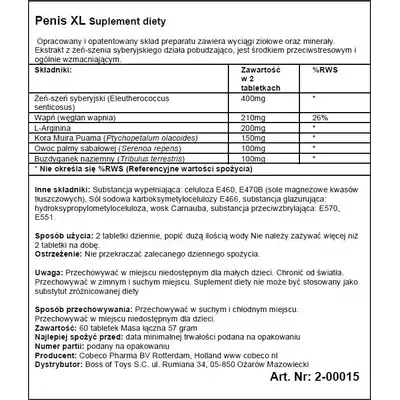 Supl.diety-Penis XL Flat Pack 12 Languages