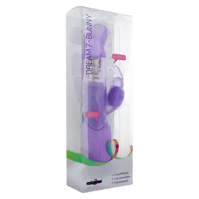 Wibrator-DREAM 7 BUNNY VIBRATOR PURPLE