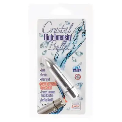 Wibrator-CRYSTAL HIGH INTENSITY BULLET SILVE