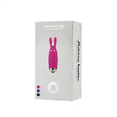 Stymulator-Wibrator - Lastic pocket vibe Rabbit Black
