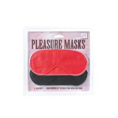 Maska-PLEASURE MASKS 2 PCS RED/BLACK
