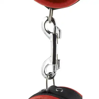 Kajdanki-ANKLE CUFFS RED 5 CM