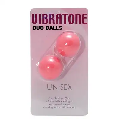 Kulki-VIBRATONE DUO BALLS PINK BLISTERCARD