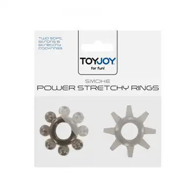 Pierścień-POWER STRETCHY RINGS SMOKE 2PCS