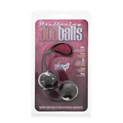 Kulki-MARBILIZED DUO BALLS - BLACK