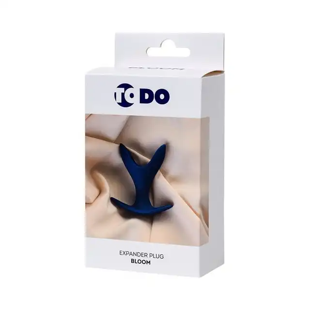 To Do - Bloom Blue Expander Plug S. Korek analny o super przyjemnym w dotyku materiale.