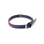 Fetish Boss Series - Collar Red Crystal 2 cm. Obroża wypełniona kryształkami. Prosta regulacja, wygodna szerokość.