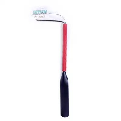 Fetish Boss Fantasy - Red Paddle. Czarno czerwona packa z ekoskóry. 