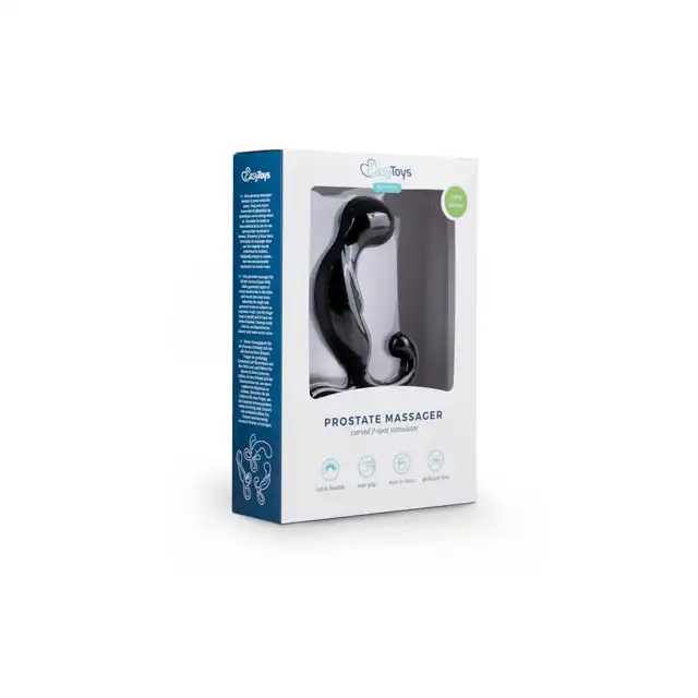 Easy Toys - Silicone Prostate Massager Bent. MAsażer prostaty. 100% Silikon.