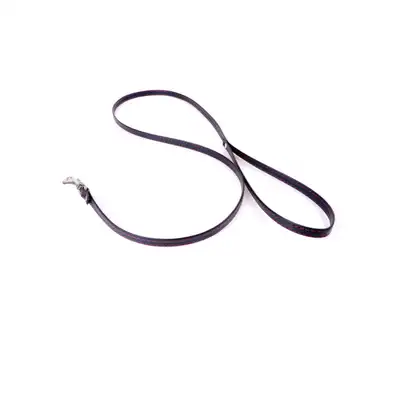 Fetish Boss Series - Leash Red Line. Smycz czarna z czerwoną nicią. Kompatybilna z wszystkimi obrożami. 115 cm.