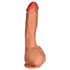 LoveClonex - Zeus 9". Wibrujące dildo - najwyższej jakości cyberskóra, ultra giętki i przyjemny w dotyku. 25 cm długości, 4,4 cm grubości.