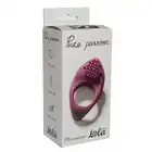 Lola - Pure Passion Wine Red. Elastyczny silikonowy pierścień na penisa ze stymulującymi wypustkami. 