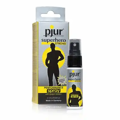 PJUR - Superhero Strong Performance Spray. Spray silnie przedłużający stosunek, zwiększający wytrzymałość erekcji. 20 ml 
