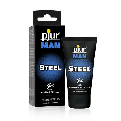 PJUR - Man Steel Gel 50 ml. Żel wzmacniający erekcję z ekstraktem z papryki. Mega Sale!