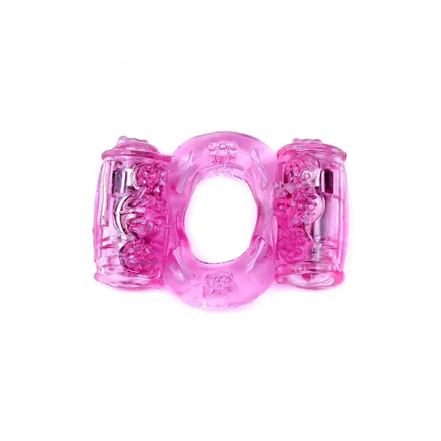 Bseries -  Vibro Cockring Pink. Wibrujący żelowy pierścień erekcyjny, pojedynczy silniczek. Lekki, elastyczny. 