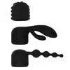 Pornhub - Spell Wand Set. Luksusowy model wibratora typu Wand. Megamocna Rożdzka z 3 niezwykłymi nakładkami(analna, króliczek, teksturowana). 20 programów. Stymuluje wszystko!