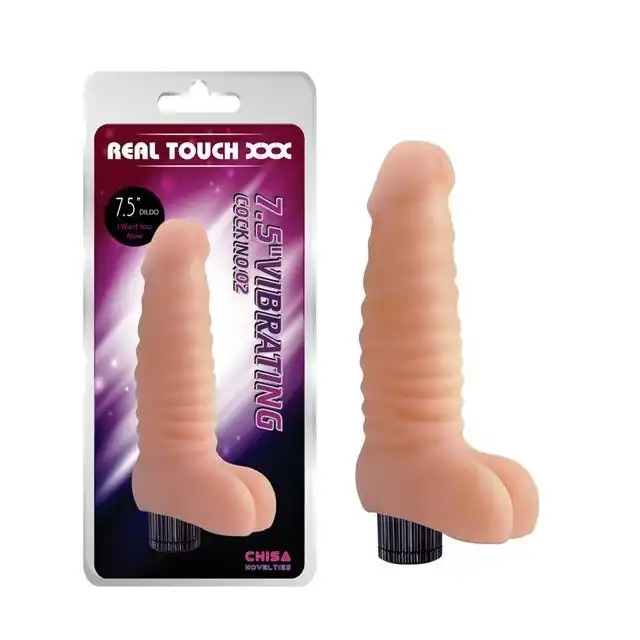 Chisa - 7.5" Vibrating Cock No.02. Realistyczny wibrator z płynną regulacją.