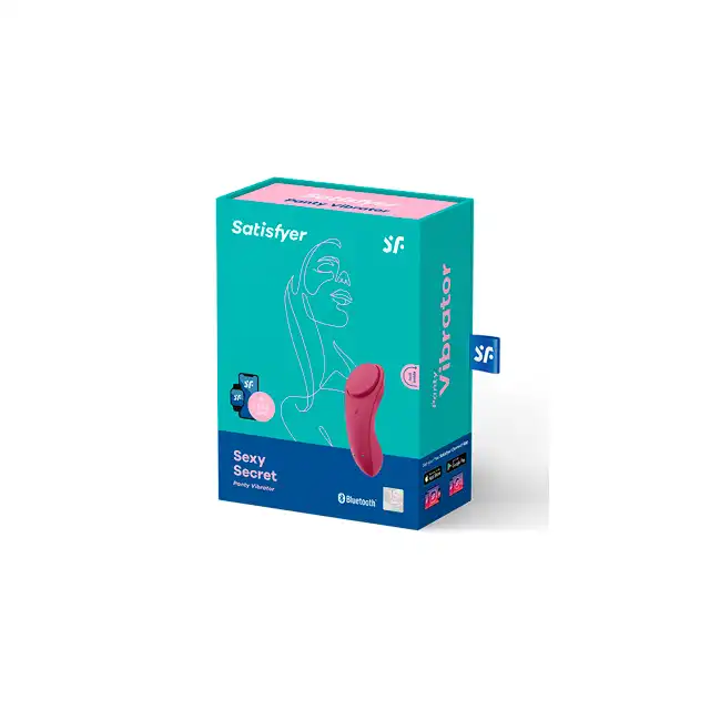 Satisfyer - Sexy Secret Panty Vibrator. Wibrator do majteczek. Zabawka kompatybilna z dowolnym smartfonem. 