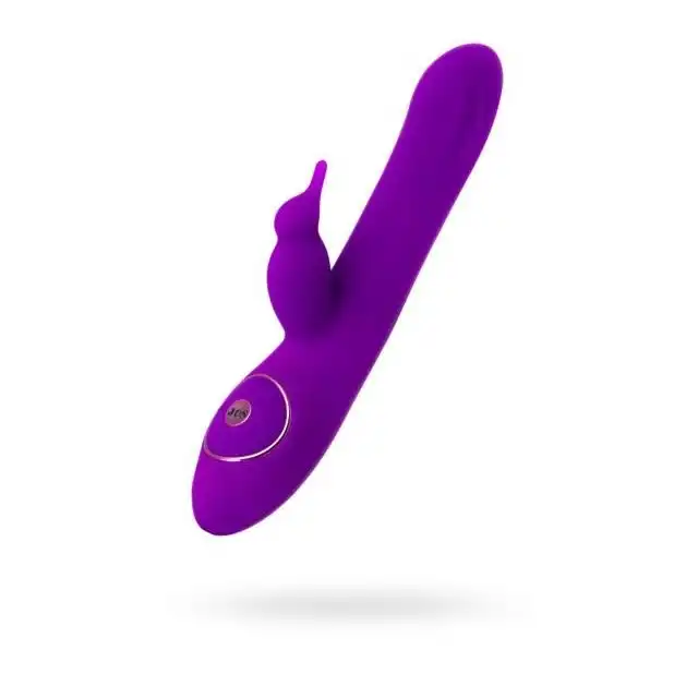 JOS - Yum. Rotator with Clitoral stimulator. Wibrator rotacyjny z króliczkiem stymulującym łechtaczkę. 21 cm długości, przyjemne wibracje. Mega Sale!