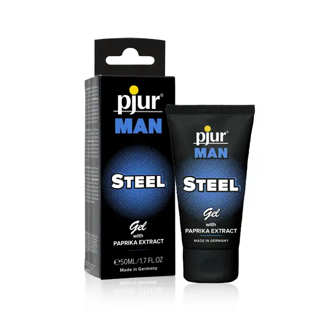 PJUR - Man Steel Gel 50 ml. Żel wzmacniający erekcję z ekstraktem z papryki. Mega Sale!