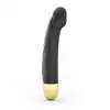 Dorcel - Real Vibration M Black &amp; Gold  2.0 - ładowany USB, silny wibrator 22 cm x 3,7 cm. 10 trybów wibracji, 