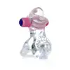 Bseries - Pierścień z mocno wibrującym języczkiem -Tongue Vibro Cockring Clear 