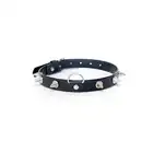 Fetish Boss Series - Collar with studs 2 cm. Regulowana obroża z ćwiekami. Uchwyt na smycz. 