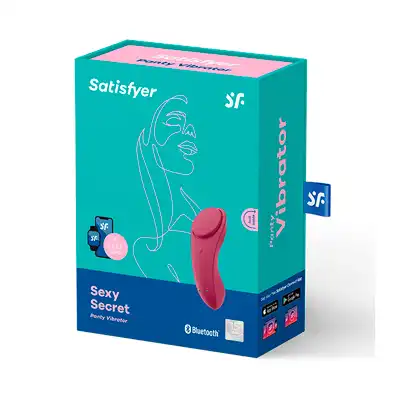 Satisfyer - Sexy Secret Panty Vibrator. Wibrator do majteczek. Zabawka kompatybilna z dowolnym smartfonem. 