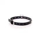 Fetish Boss Series - Collar Silver Crystal 2 cm. Obroża z kryształkami. Prosta regulacja, wygodna szerokość.