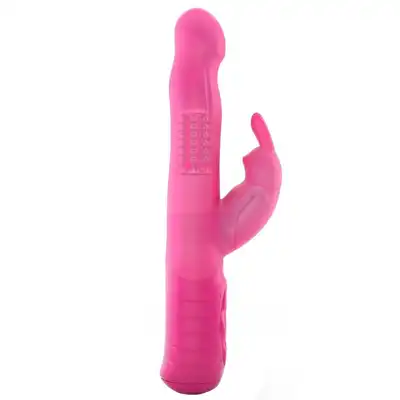 Dorcel - Baby Rabbit Magenta 2.0 - ładowany USB, silny wibrator z króliczkiem 22 cm x 2,9 cm. 7 trybów wibracji, 3 tryby rotacji. 