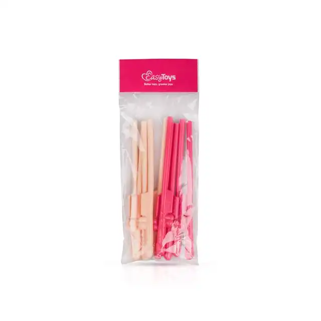 Easy Toys - Penis Straws. Słomki do napojów w peniski. Słodki prezent na panieński!