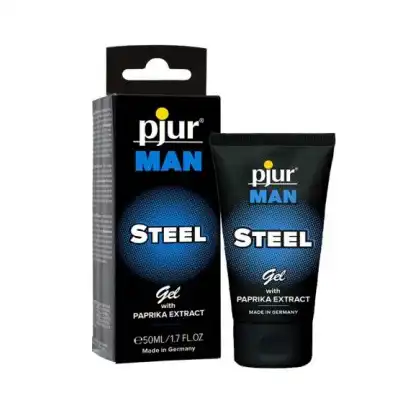 PJUR - Man Steel Gel 50 ml. Żel wzmacniający erekcję z ekstraktem z papryki. Mega Sale!