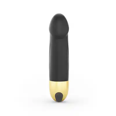 Dorcel - Real Vibration S Black &amp; Gold  2.0 - ładowany USB, silny wibrator 16 cm x 3,4 cm. 10 trybów wibracji. 