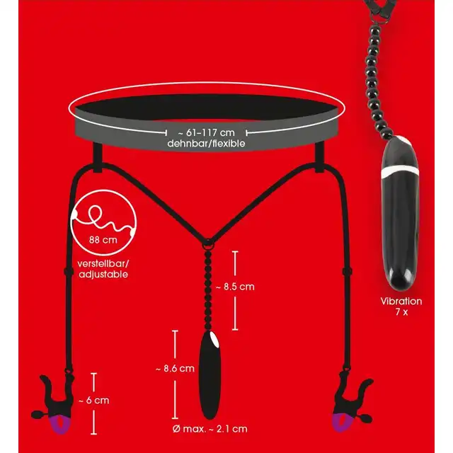 Bad Kitty - Spreader String. Majteczki rozciągające wargi sromowe.