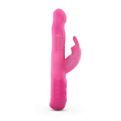 Dorcel - Baby Rabbit Magenta 2.0 - ładowany USB, silny wibrator z króliczkiem 22 cm x 2,9 cm. 7 trybów wibracji, 3 tryby rotacji. 
