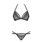 Obsessive-838-SET-1 Piękny komplet koronkowy biustonosz i stringi S/M