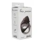 Lola - Pure Passion Sunset Black. Silikonowy pierścień na penisa. Super jedwabista powierzchnia, wypustki stymulujące. 