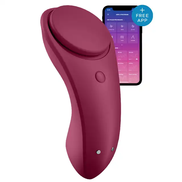 Satisfyer - Sexy Secret Panty Vibrator. Wibrator do majteczek. Zabawka kompatybilna z dowolnym smartfonem. 