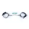 Fetish Boss Series - Handcuffs with cristals 3 cm. Kajdanki z kryształami, regulowane mankiety do 22 cm. 