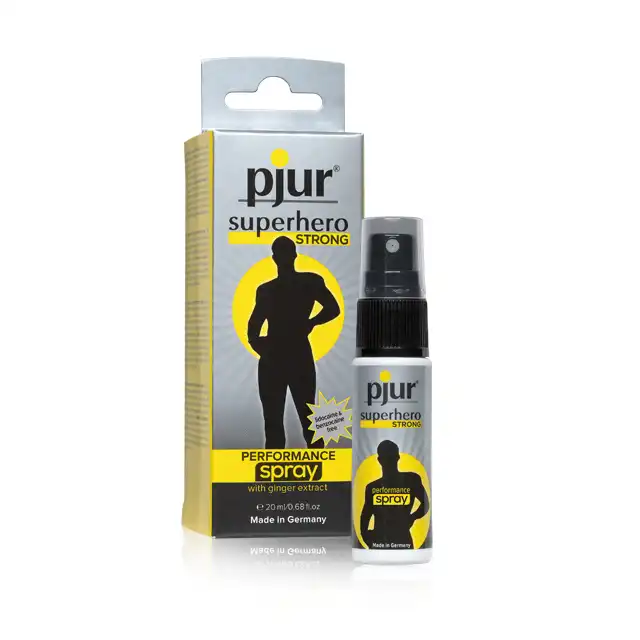 PJUR - Superhero Strong Performance Spray. Spray silnie przedłużający stosunek, zwiększający wytrzymałość erekcji. 20 ml 