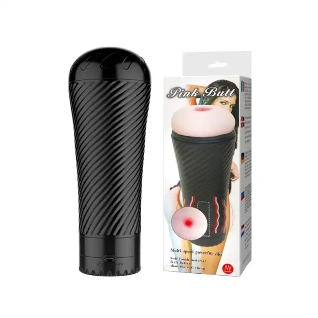 Pink Butt - Masturbator Anal. Cyberskóra. Z wibracjami. Dyskretny w tubie. Jak żywy. Bestseller.