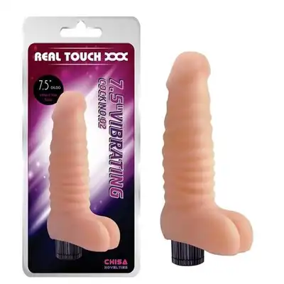 Chisa - 7.5" Vibrating Cock No.02. Realistyczny wibrator z płynną regulacją.