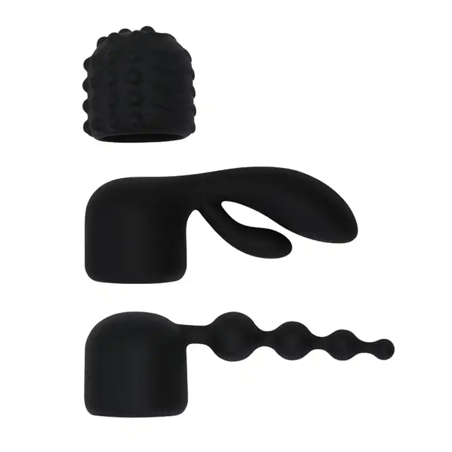 Pornhub - Spell Wand Set. Luksusowy model wibratora typu Wand. Megamocna Rożdzka z 3 niezwykłymi nakładkami(analna, króliczek, teksturowana). 20 programów. Stymuluje wszystko!