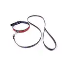 Fetish Boss Series - Leash Red Line. Smycz czarna z czerwoną nicią. Kompatybilna z wszystkimi obrożami. 115 cm.
