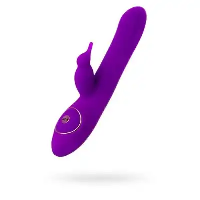 JOS - Yum. Rotator with Clitoral stimulator. Wibrator rotacyjny z króliczkiem stymulującym łechtaczkę. 21 cm długości, przyjemne wibracje. Mega Sale!