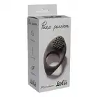 Lola - Pure Passion Moonshine Black. Elastyczny silikonowy pierścień na penisa ze stymulującymi wypustkami. 