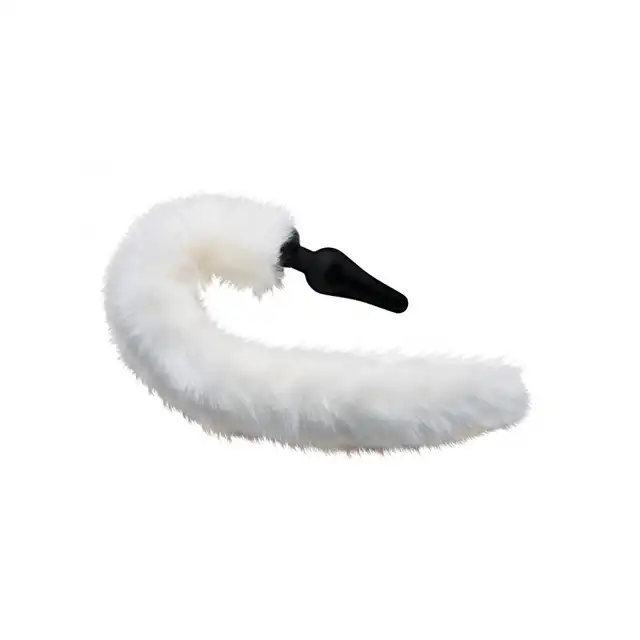 Tailz - White Fox Tail and Ears Set. Niesamowicie seksowny komplet lisicy wraz z korkiem analnym ogonem. 100% Silikon.