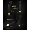 Dorcel - Real Vibration M Black &amp; Gold  2.0 - ładowany USB, silny wibrator 22 cm x 3,7 cm. 10 trybów wibracji, 